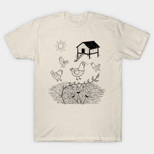 chicken coop art T-Shirt